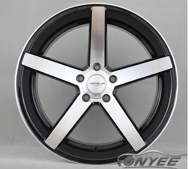 картинка Новые диски Vossen CV3 Replica R20 5X114,3 ET35 J8,5 черный глянец + серебро магазин  StreetTuning 