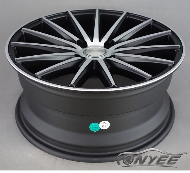 картинка Новые диски Vossen VFS2 Replica R16 4X100 ET35 J7 черный мат + серебро магазин  StreetTuning 
