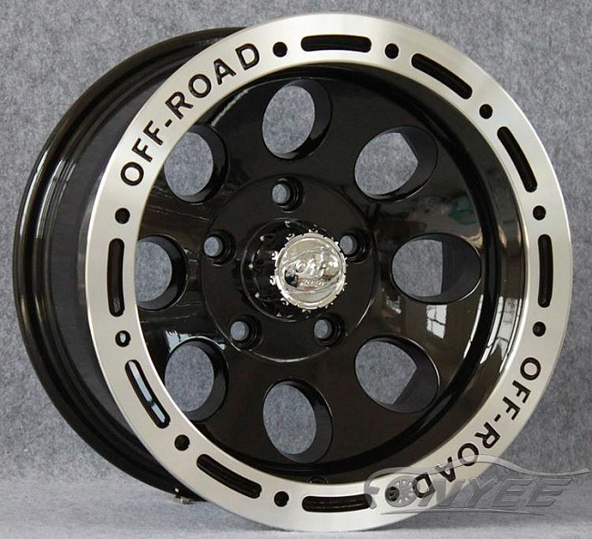 картинка Новые диски OFF-ROAD R17 5X127 ET0 J9 черные + серебро магазин  StreetTuning 