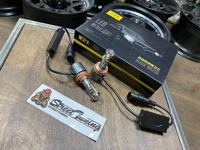 картинка Мини Bi-Led лампы Sanvi - H11 5500к, комплект 2 шт магазин  StreetTuning 