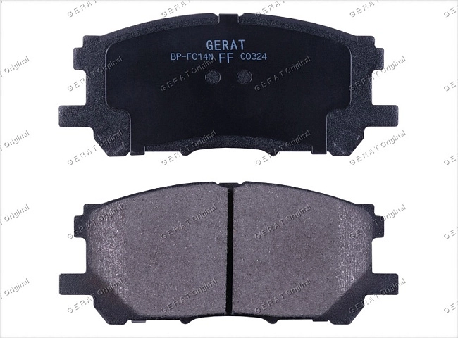 картинка Передние тормозные колодки Gerat BP-F014N (Lexus RX300, RX330, RX350, RX400H/
Toyota Harrier, Highlander) магазин  StreetTuning 