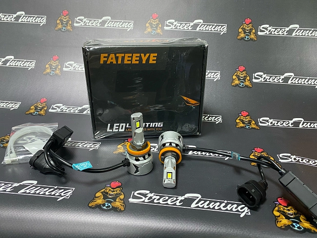 картинка Автомобильные светодиодные лампы FATEEYE F27 Led - H11 6500к магазин  StreetTuning 