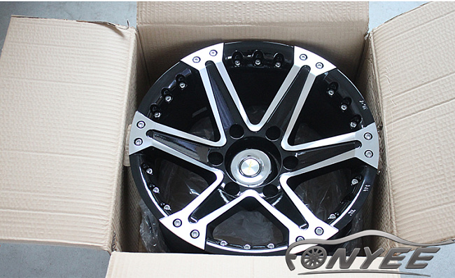 картинка Новые диски MF-961 sport R16 6X139,7 ET-20 J8 черный глянец + серебро магазин  StreetTuning 