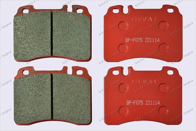 картинка Передние тормозные колодки Gerat BP-F075 (Mercedes-Benz C-Класс, E-Класс, SL-Класс) магазин  StreetTuning 