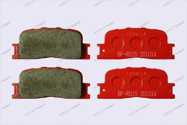 картинка Задние тормозные колодки Gerat BP-R015 (Lexus ES300, ES330/ 
Toyota Caldina, Camry, Highlander, Windom) магазин  StreetTuning 