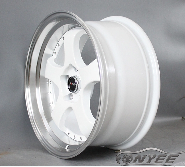 картинка Новые диски JNC 017 R17 5X114,3 ET20 J9 белый + серебро магазин  StreetTuning 