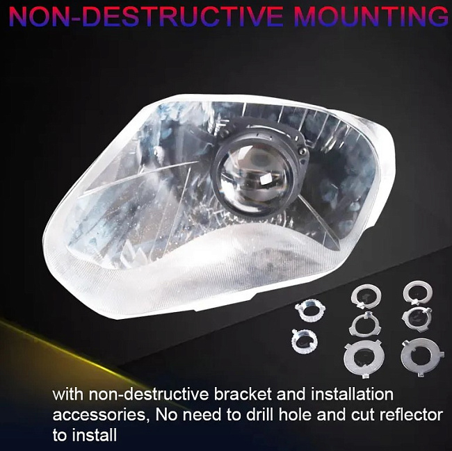 картинка Светодиодные линзы Sanvi S8, 2.5 дюйма магазин  StreetTuning 