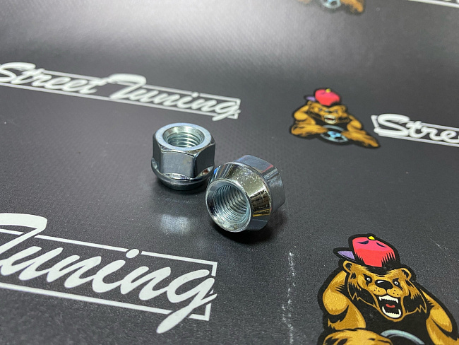 картинка Гайка Starleks M12x1.5, конус, высота 17 мм, ключ 19 мм,открытая магазин  StreetTuning 