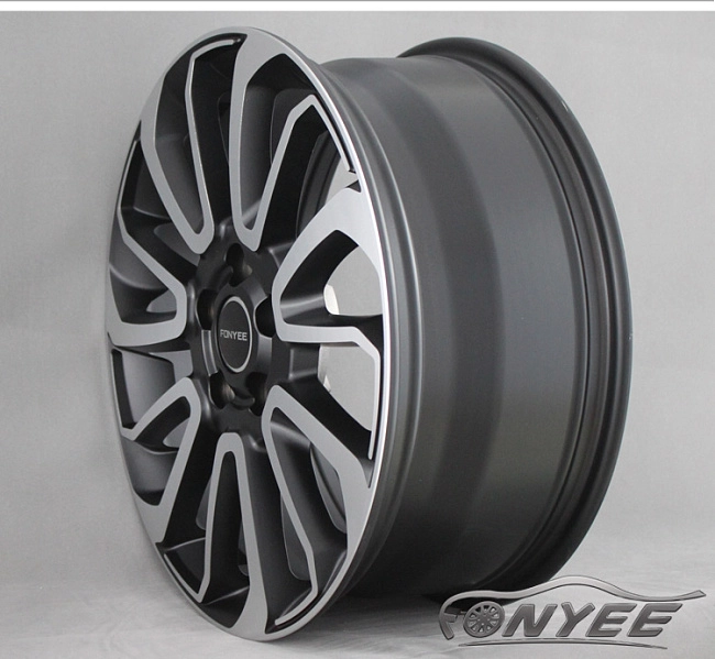 картинка Новые диски Range Rover Autobiography Wheels HSE Sport R22 5x120 ET45 J10 черный мат + серебро магазин  StreetTuning 