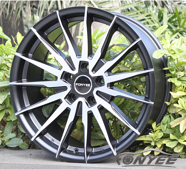 картинка Новые диски WORK URBANZONE FERVORE R18 5X115 ET33 J8,0 черные с серебром магазин  StreetTuning 