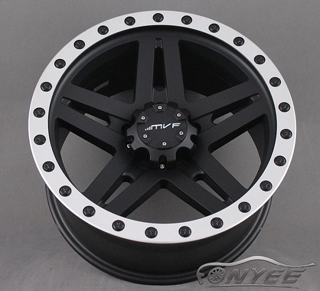 картинка Новые диски MVF-957 R17 5X127 ET-12 J8,5 черный мат + серебро болтики магазин  StreetTuning 