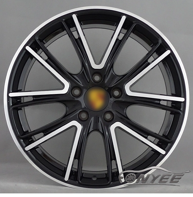 картинка Новые диски Porsche Exclusive Design Black R20 5X112 ET26 J9 черный глянец + серебро магазин  StreetTuning 