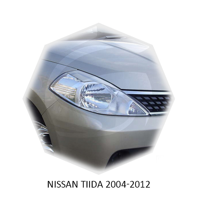 картинка Реснички на фары для  NISSAN TIIDA 2004-2012г магазин  StreetTuning 