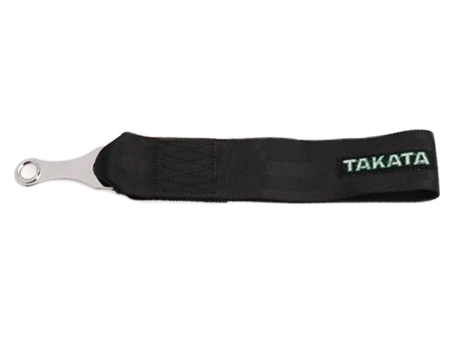 картинка Буксировочный ремень TAKATA Style, черный магазин  StreetTuning 