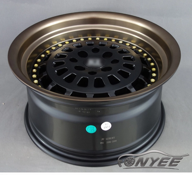 картинка Новые диски ESM 015 R16 4x100-114,3 ET21 J8 бронза + черный мат магазин  StreetTuning 