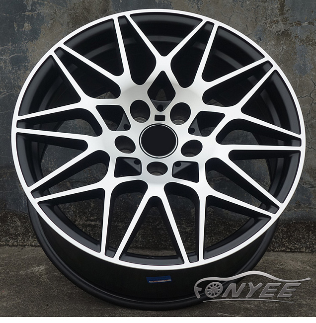 картинка Новые диски BMW AG MGT R18 5x120 ET25 J8,5 черный мат + серебро магазин  StreetTuning 