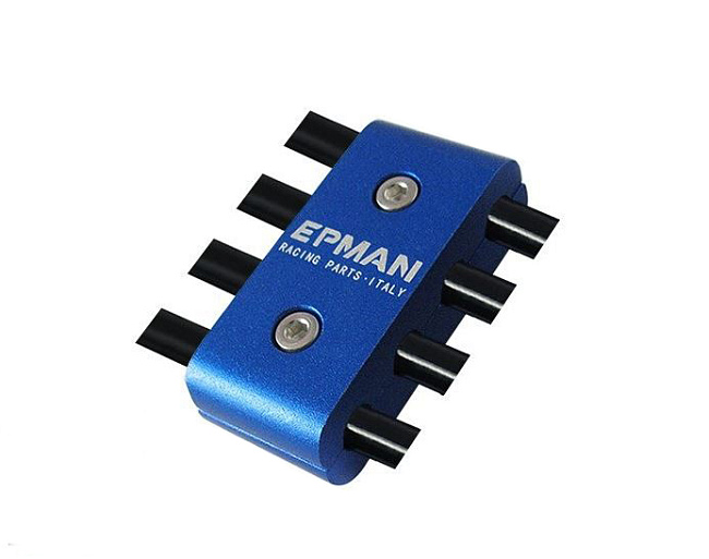 картинка Разделитель высоковольтных проводов на 4 шт  Epman, синий магазин  StreetTuning 
