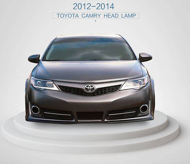 картинка Передние фары для Toyota Camry 2012-2014 магазин  StreetTuning 