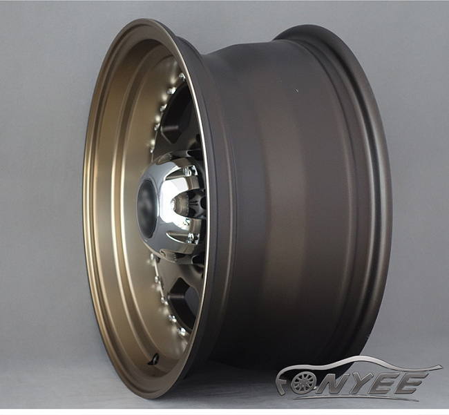 картинка Новые диски MVF-955 R15 5X139,7 ET-10 J7 бронза + золотистая полка магазин  StreetTuning 