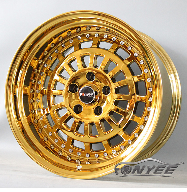 картинка Новые диски ESM 015 R18 5x114,3 ET15 J11 золото хром магазин  StreetTuning 