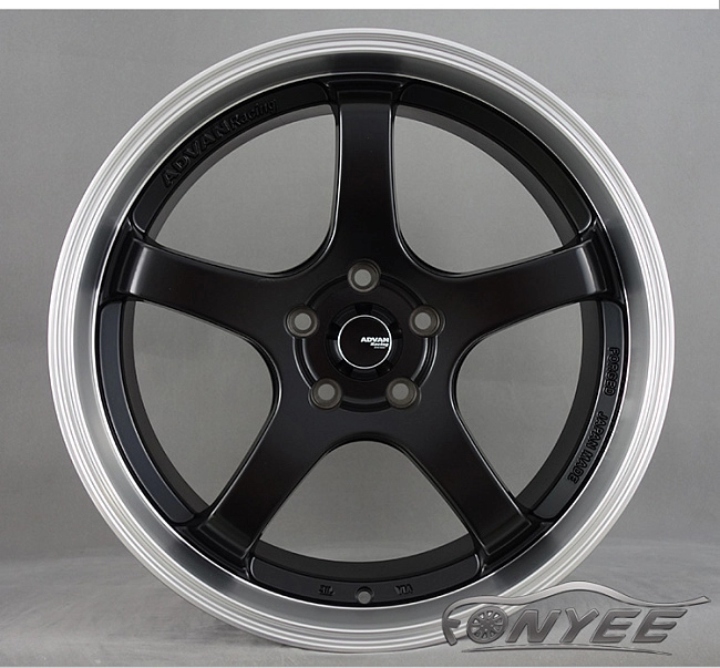 картинка Новые диски Advan GT R19 5x120 ET30 J8,5 черные магазин  StreetTuning 