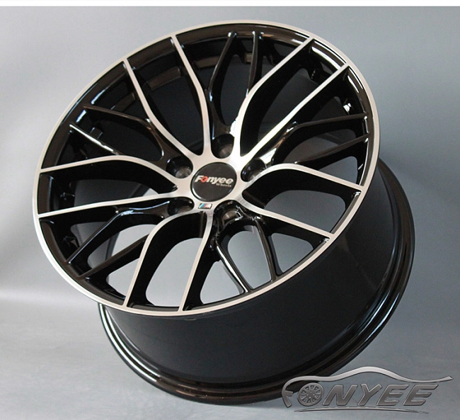 картинка Новые диски BMW Double Spoke 405M R19 5x120 ET38 J9,5 черный глянец + серебро магазин  StreetTuning 