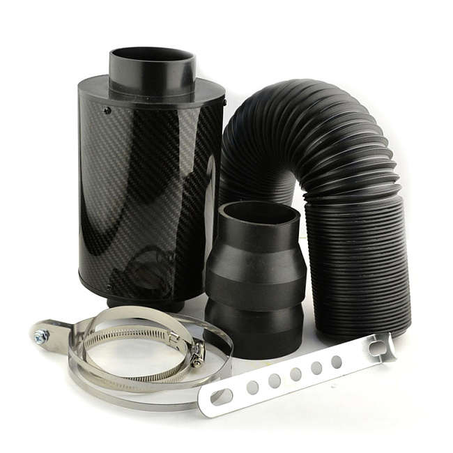 картинка Фильтр нулевого сопротивления в карбоновом корпусе с гофрой магазин  StreetTuning 