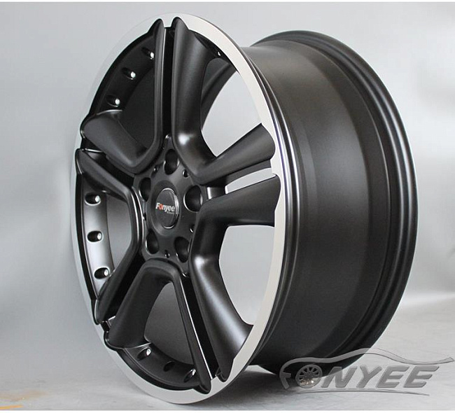 картинка Новые диски MINI Cooper R18 5х120 J7,5 ET52 черный мат + серебро магазин  StreetTuning 