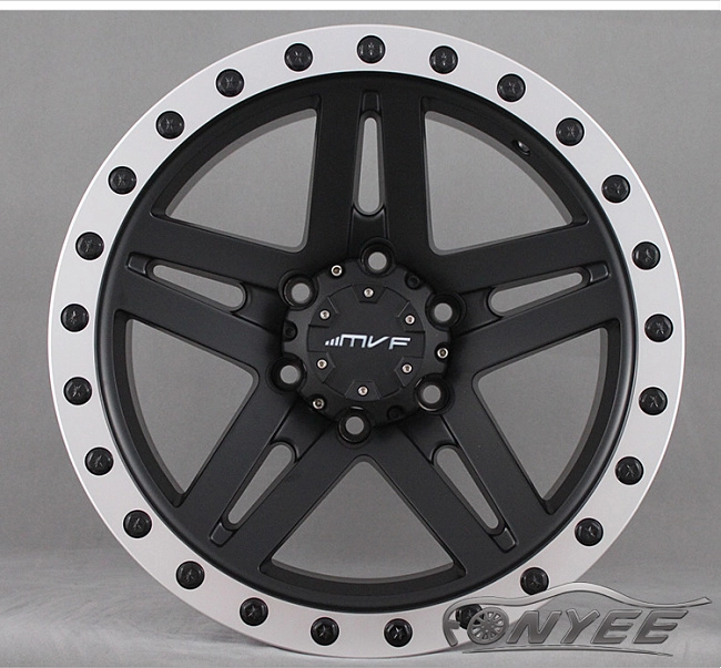 картинка Новые диски MVF-957 R17 6X139,7 ET-25 J8,5 черный мат + серебро магазин  StreetTuning 