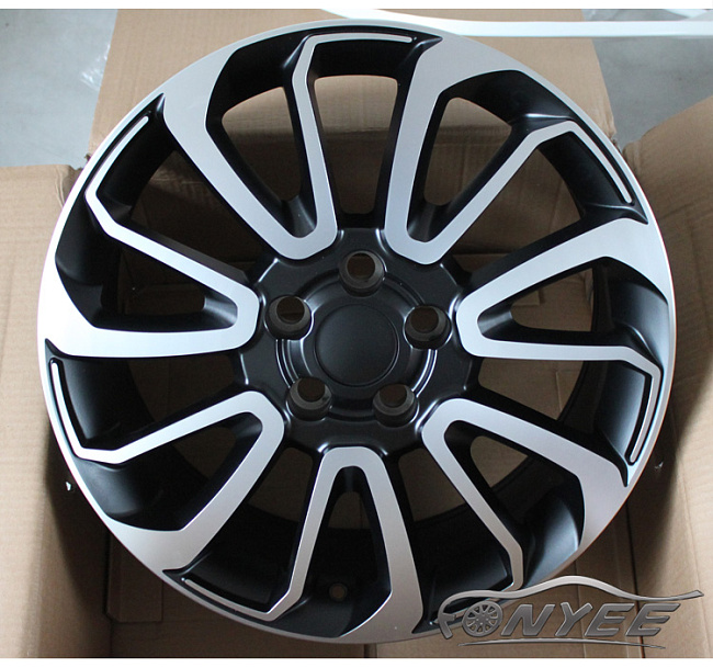 картинка Новые диски Range Rover Autobiography Wheels HSE Sport R21 5x120 ET49 J9,5 черный мат + серебро магазин  StreetTuning 