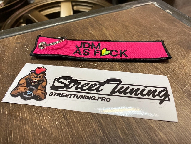 картинка Брелок для Ключей JDM AS F*K- тканевый магазин  StreetTuning 