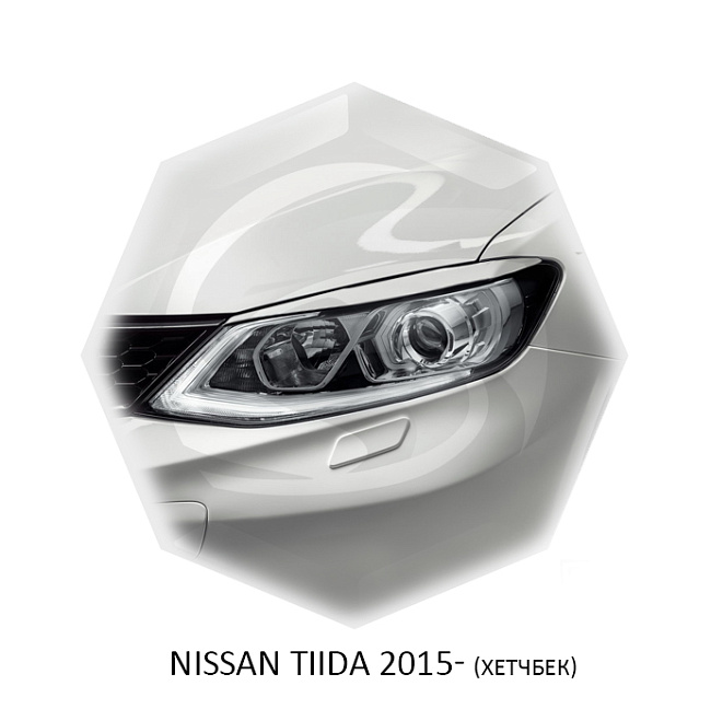 картинка Реснички на фары для  NISSAN TIIDA 2014г- магазин  StreetTuning 