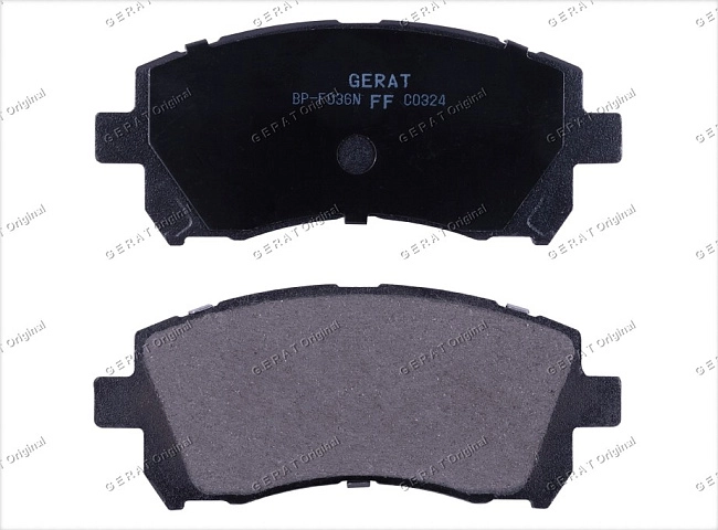 картинка Передние тормозные колодки Gerat BP-F036N (Subaru Forester, Impreza, Legacy, Outback) магазин  StreetTuning 