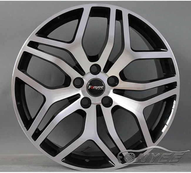 картинка Новые диски Range Rover Evoque Wheels R20 5x108 ET45 J9,5 черный глянец + серебро магазин  StreetTuning 