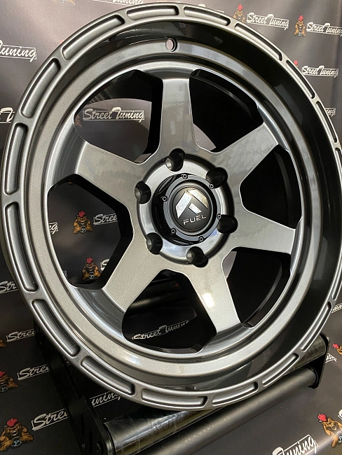 картинка Новые диски Fuel D572 R17 J9 ET(-12) 6x139.7 Grey магазин  StreetTuning 