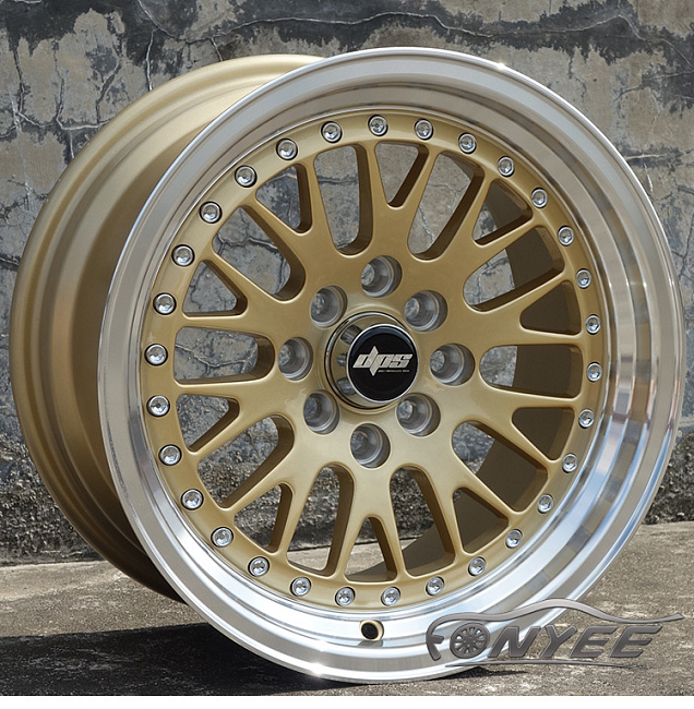 картинка Новые диски ESM 007 R15 4x100-4x114,3 ET25 J8 светло золотые магазин  StreetTuning 