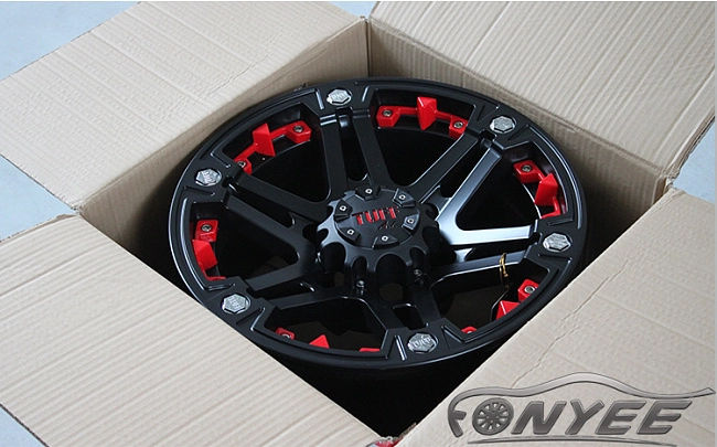 картинка Новые диски TUFF R17 5X114,3/127 ET-10 J9 черные магазин  StreetTuning 