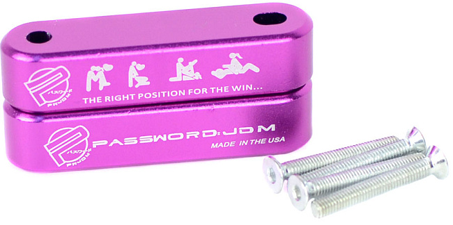 картинка Проставки под капот JDM Password, фиолетовые магазин  StreetTuning 