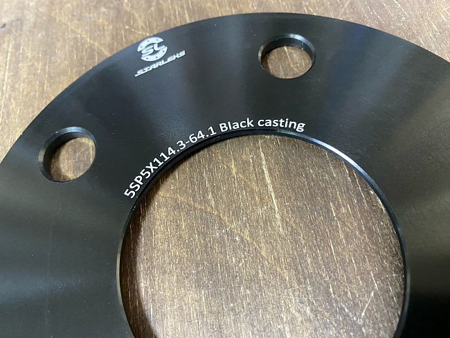 картинка Проставка Starleks 5 мм 5x114.3 цо 64.1 - Black магазин  StreetTuning 