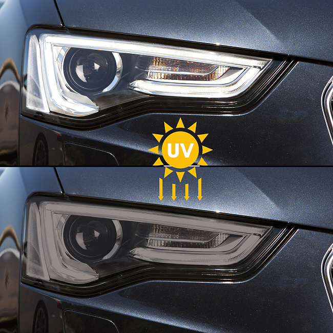 картинка Фотохромный полиуретан, светло-черная пленка для тонировки фар,Carbins магазин  StreetTuning 