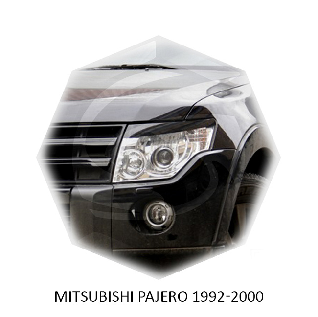 картинка Реснички на фары для  MITSUBISHI PAJERO 1992-2000г магазин  StreetTuning 