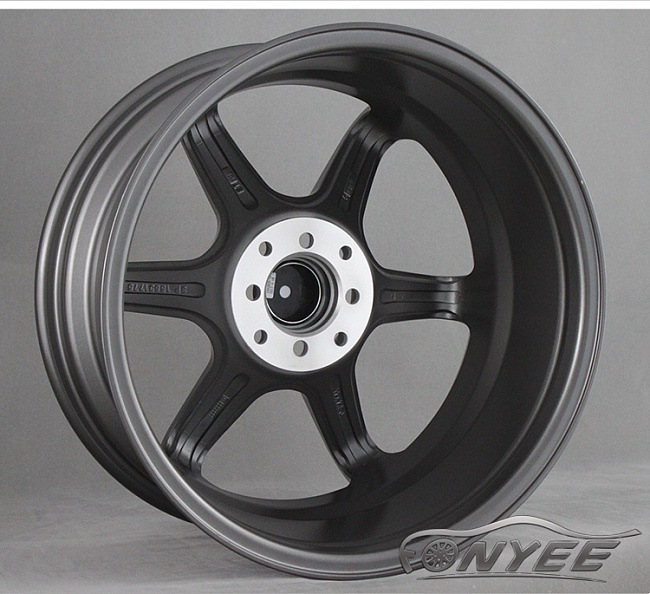 картинка Новые диски Rays TE37 R17 4X114,3/4X100 ET38 J7,5 серые глянцевые + полированная полка магазин  StreetTuning 