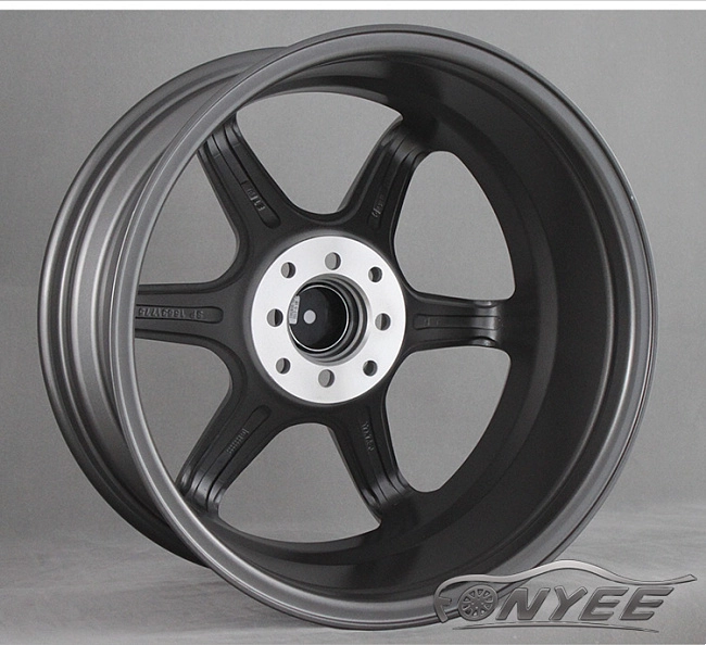 картинка Новые диски Rays TE37 R17 4X114,3/4X100 ET38 J7,5 серые глянцевые + полированная полка магазин  StreetTuning 