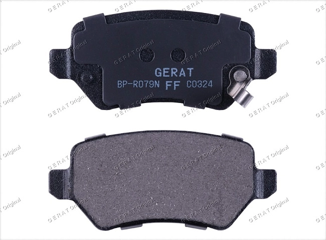 картинка Задние тормозные колодки Gerat BP-R079N (Hyundai I20/ 
Opel Astra, Zafira) магазин  StreetTuning 