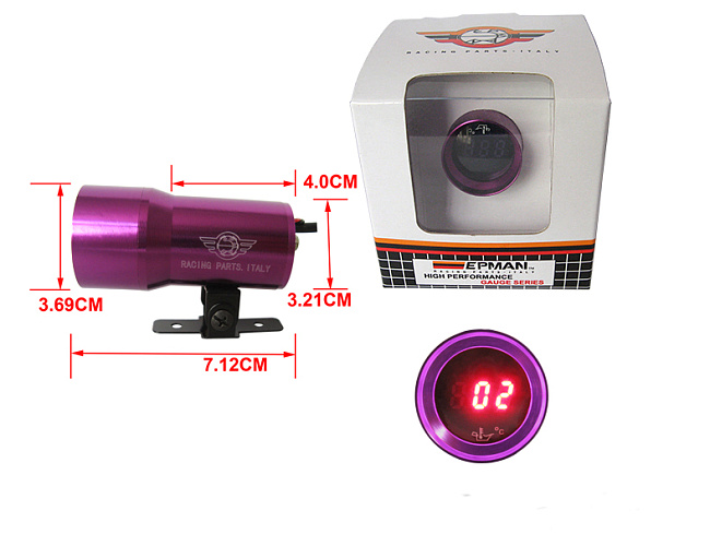 картинка Датчик температуры масла Epman 37 мм , фиолетовый магазин  StreetTuning 