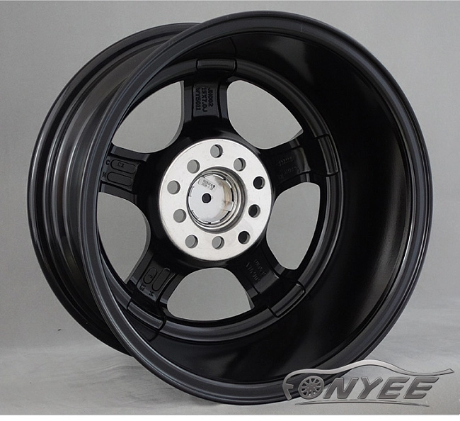 картинка Новые диски JNC 017 R17 4X114,3-4X100 ET35 J7,5 черные + полированная полка магазин  StreetTuning 
