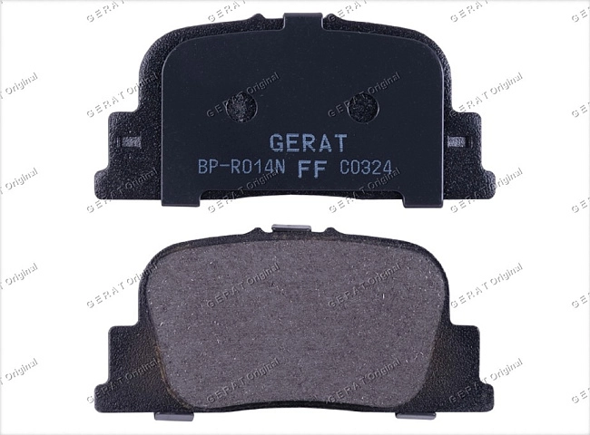 картинка Задние тормозные колодки Gerat BP-R014N (Lexus ES300/ 
Toyota Caldina, Camry, Camry Gracia, Mark II, Opa, Vista, Windom) магазин  StreetTuning 