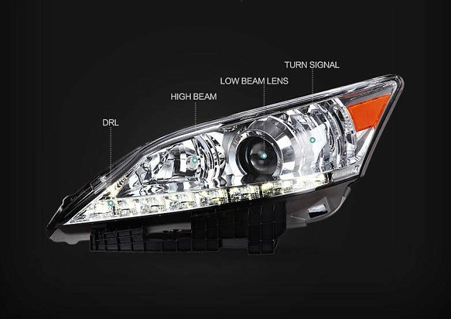 картинка Передние фары для Lexus ES350 2010-12 г магазин  StreetTuning 
