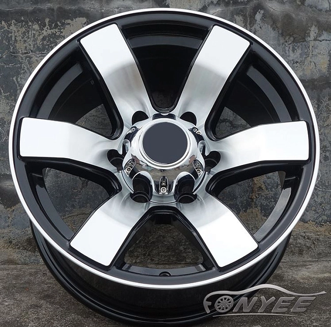 картинка Новые диски Fonyee Sports 4x4 R16 J8 ET0 6x139,7 черный глянец + серебро. магазин  StreetTuning 