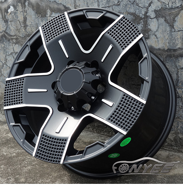 картинка Новые диски HB wheels R16 6X139,7 ET10 J8 черный мат магазин  StreetTuning 